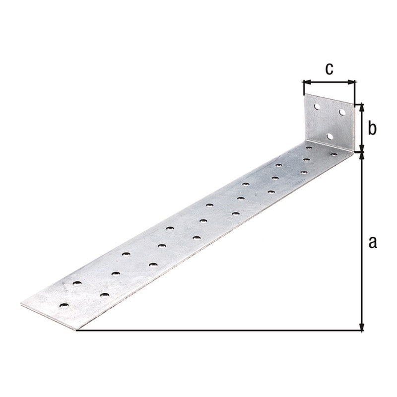 Flachstahl-Betonanker 285 x 40 x 40 mm sendzimirverzinkt – zum Einbetonieren, CE nach ETA-08/0165