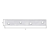 Flachverbinder 100 x 15 mm sendzimirverzinkt – Materialstärke 1,75 mm