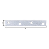Flachverbinder 120 x 16 mm sendzimirverzinkt – Materialstärke 1,75 mm