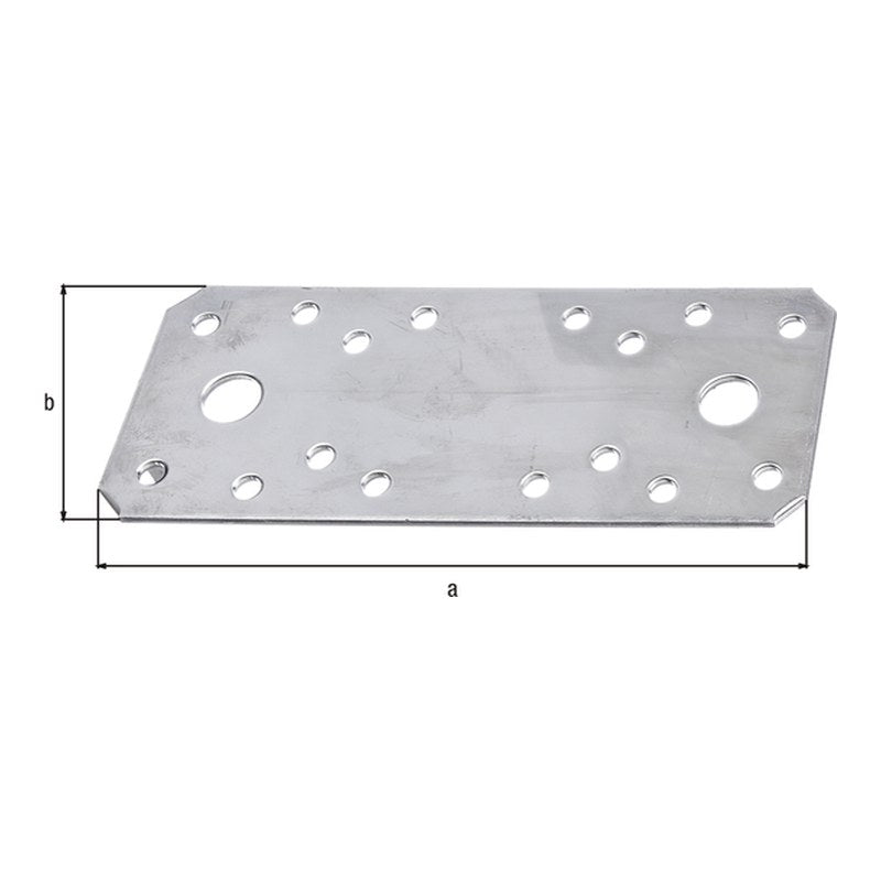 Flachverbinder 133 x 55 mm Edelstahl – 2 mm stark