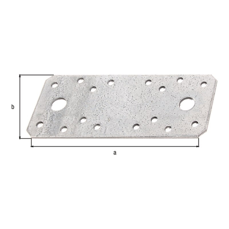 Flachverbinder 133 x 55 mm sendzimirverzinkt – Materialstärke 2,50 mm, CE nach EN 14545
