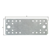 Flachverbinder 172 x 65 mm sendzimirverzinkt – Materialstärke 2,50 mm, CE nach EN 14545