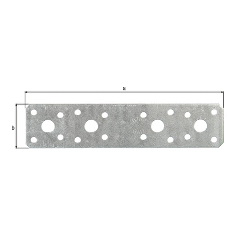 Flachverbinder 180 x 40 mm sendzimirverzinkt – 3 mm Stahl, CE nach EN 14545