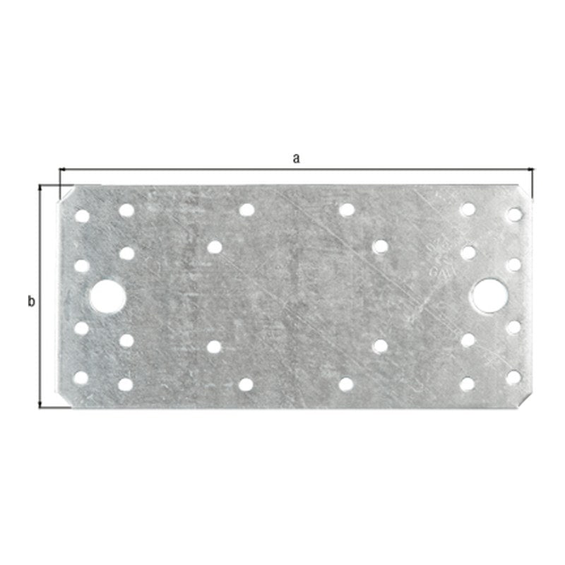 Flachverbinder 190 x 90 mm sendzimirverzinkt – Stärke 3 mm, CE nach EN 14545