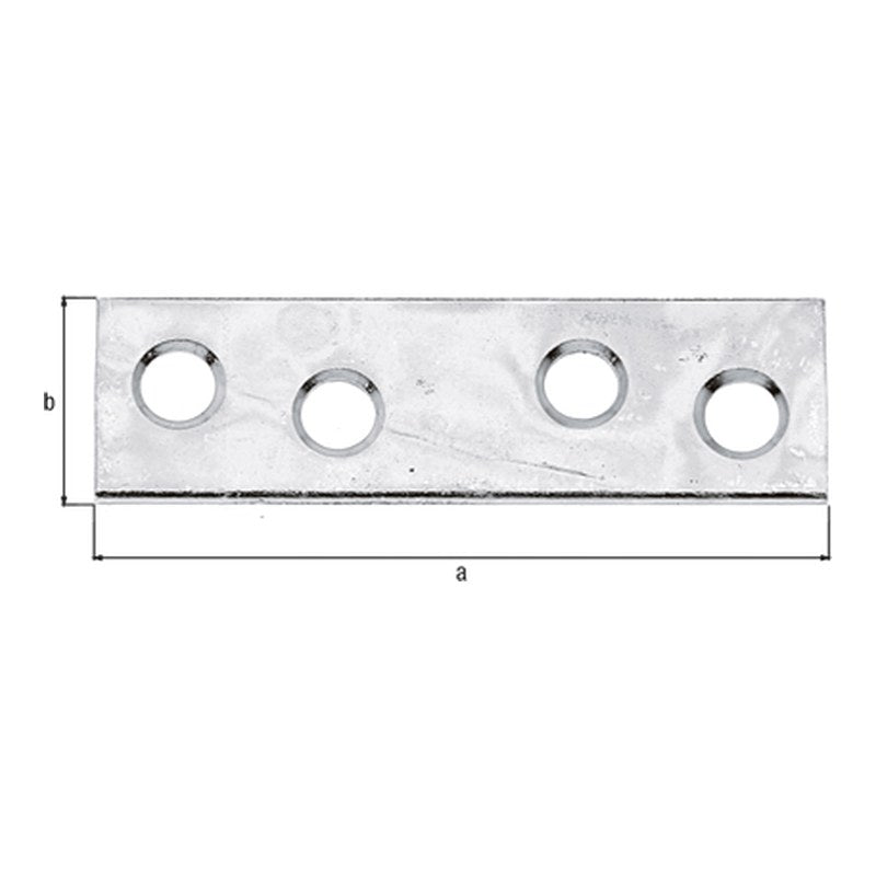 Flachverbinder 50 x 14 mm sendzimirverzinkt – Materialstärke 1,75 mm