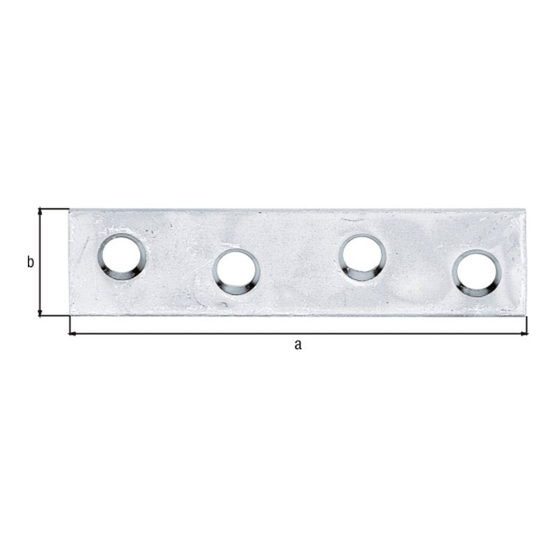 Flachverbinder 60 x 14 mm sendzimirverzinkt – Materialstärke 1,75 mm
