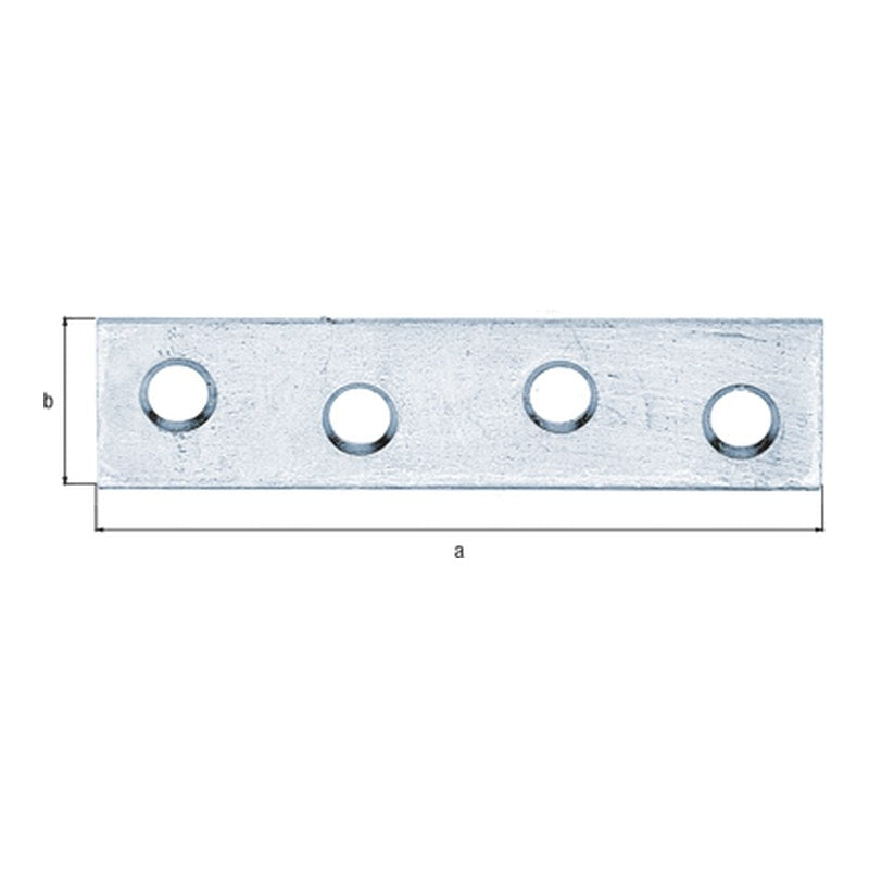 Flachverbinder 60 x 14 mm sendzimirverzinkt – Materialstärke 1,75 mm