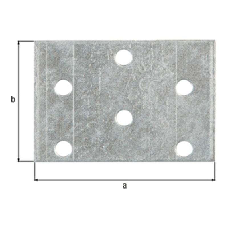 Flachverbinder 60 x 40 mm sendzimirverzinkt – Stärke 2 mm, CE nach EN 14545