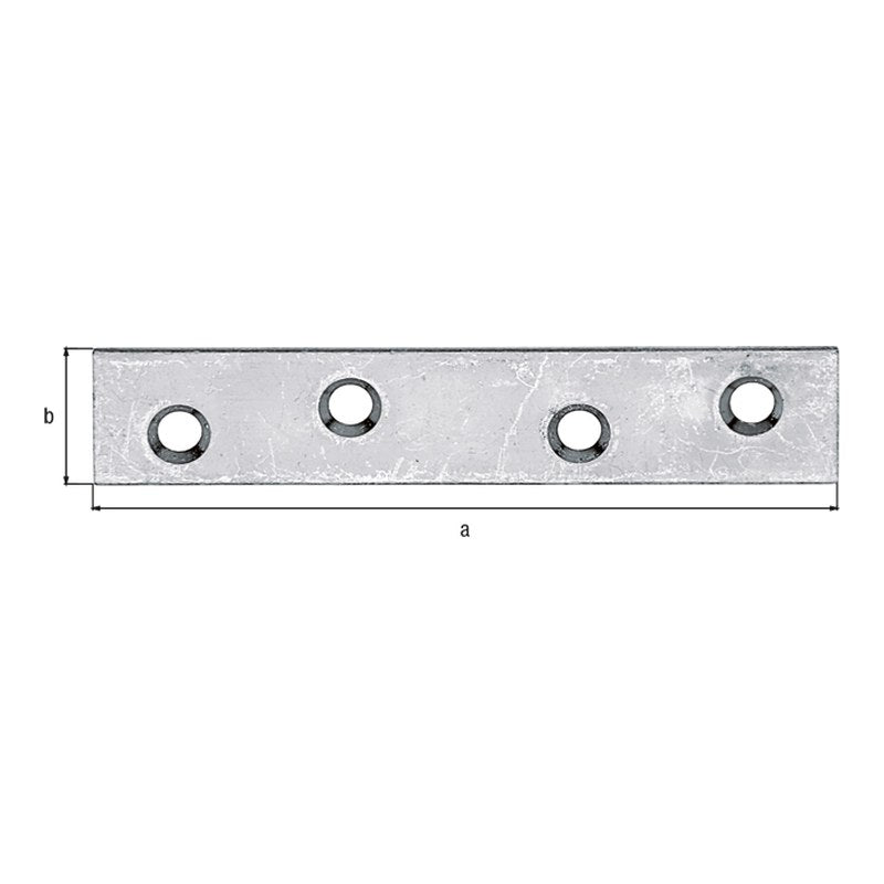 Flachverbinder 80 x 15 mm sendzimirverzinkt – Materialstärke 1,75 mm