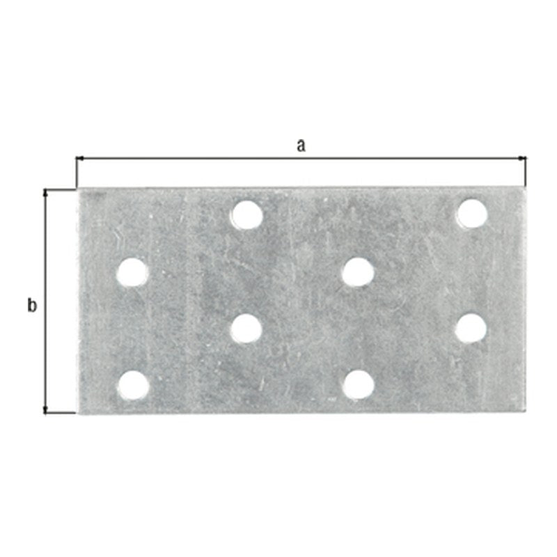 Flachverbinder 80 x 40 mm sendzimirverzinkt – Stärke 2 mm, CE nach EN 14545