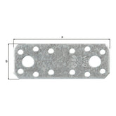 Flachverbinder 96 x 35 mm sendzimirverzinkt – Stärke 2,50 mm, CE nach EN 14545