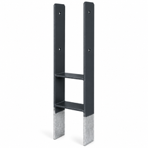 H-Pfostenträger Typ 365 121 x 600 mm feuerverzinkt zum Einbetonieren | 5 mm Stahl