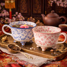 Teetasse "Haiki", rot, Steingut - 200ml
