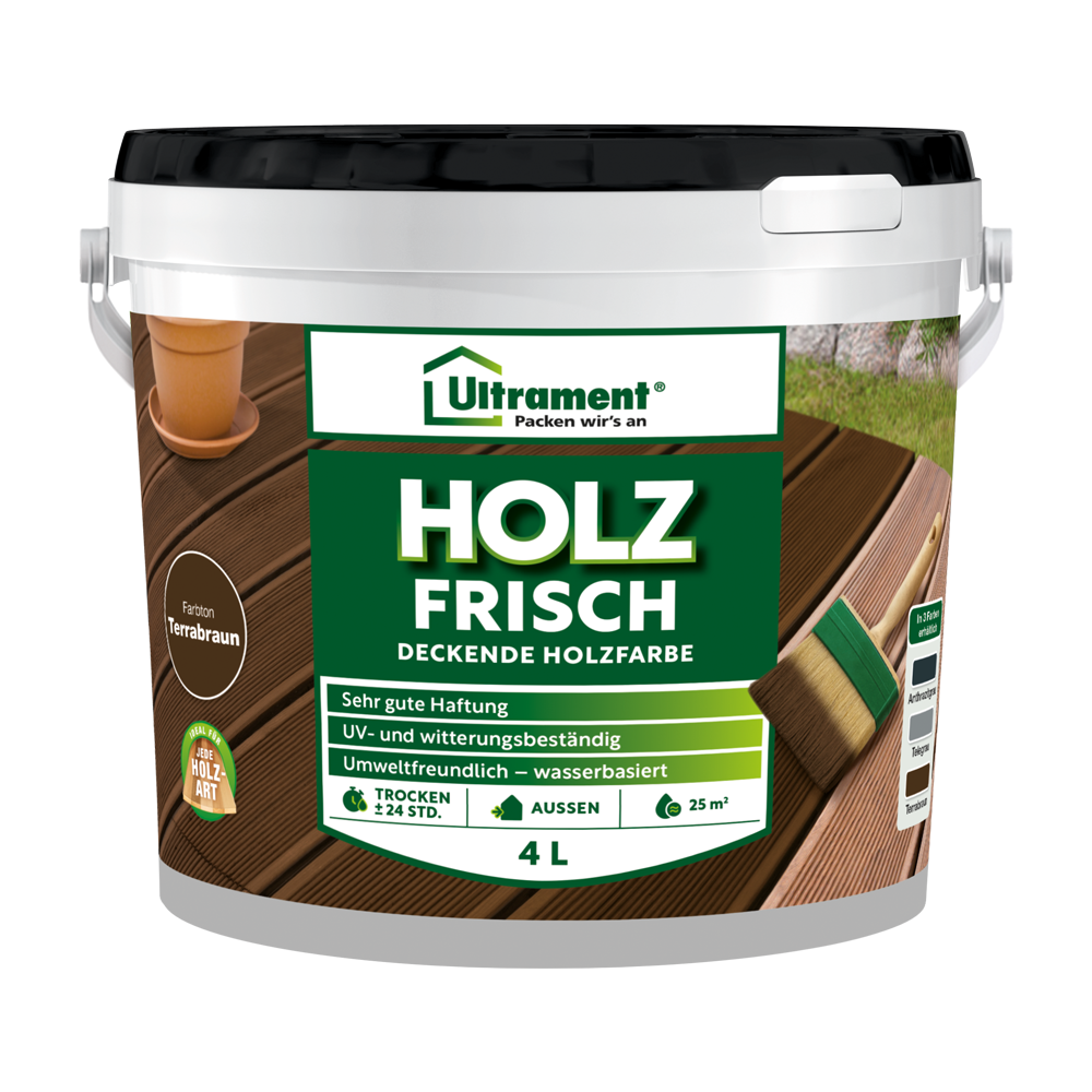 Ultrament - Holz Frisch - 4 L - verschiedene Farben