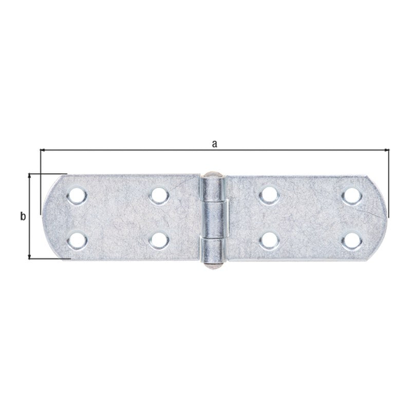 Kistenband 135 x 35 mm verzinkt – Materialstärke 2,0 mm, mit vernietetem Stift