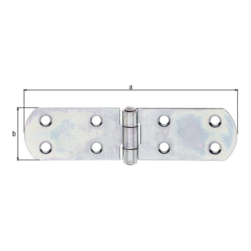 Kistenband 156 x 35 mm verzinkt – Materialstärke 2,0 mm, mit vernietetem Stift