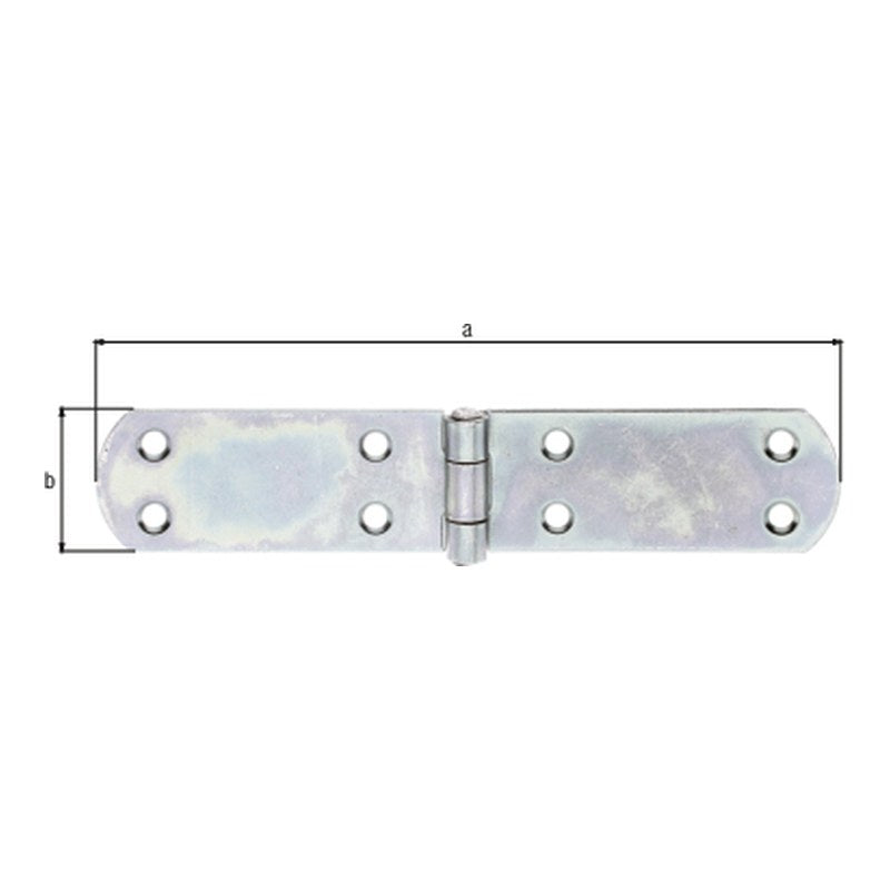 Kistenband 175 x 35 mm verzinkt – Materialstärke 2,0 mm, mit vernietetem Stift
