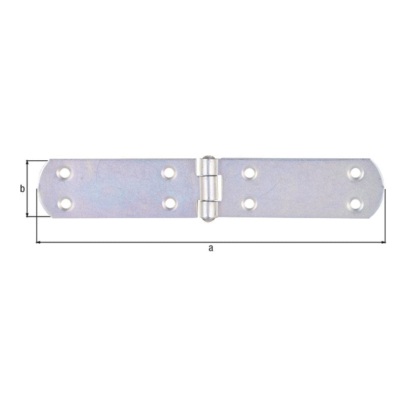 Kistenband 195 x 35 mm verzinkt – Materialstärke 2,0 mm, mit vernietetem Stift