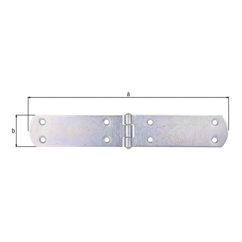 Kistenband 250 x 40 mm verzinkt – Materialstärke 2,50 mm, mit vernietetem Stift