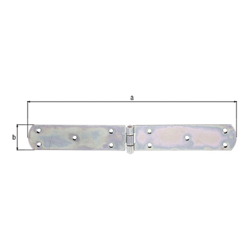 Kistenband 300 x 40 mm verzinkt – Materialstärke 2,50 mm, mit vernietetem Stift