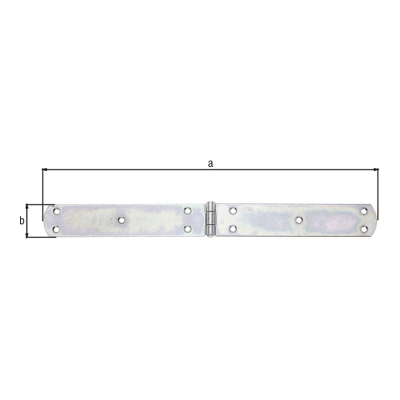 Kistenband 400 x 40 mm verzinkt – Materialstärke 3,0 mm, mit vernietetem Stift