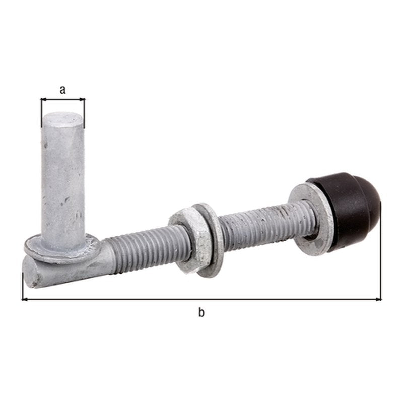 Kloben zum Durchschrauben Ø 13 mm M12/120 feuerverzinkt – verstellbar