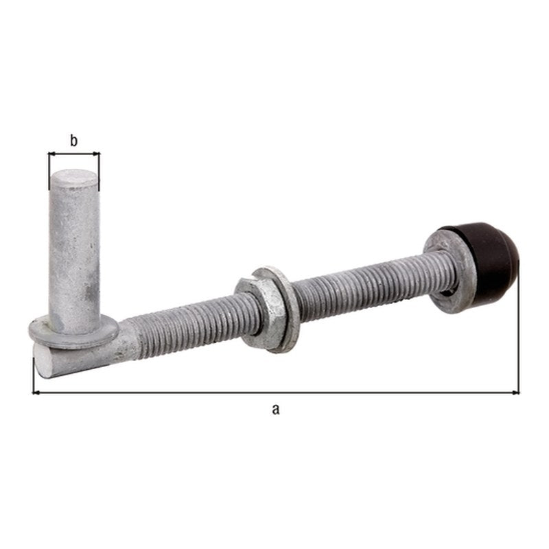 Kloben zum Durchschrauben Ø 13 mm M12/140 feuerverzinkt – verstellbar