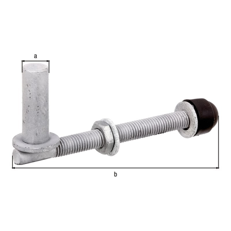 Kloben zum Durchschrauben Ø 16 mm M12/140 feuerverzinkt – verstellbar