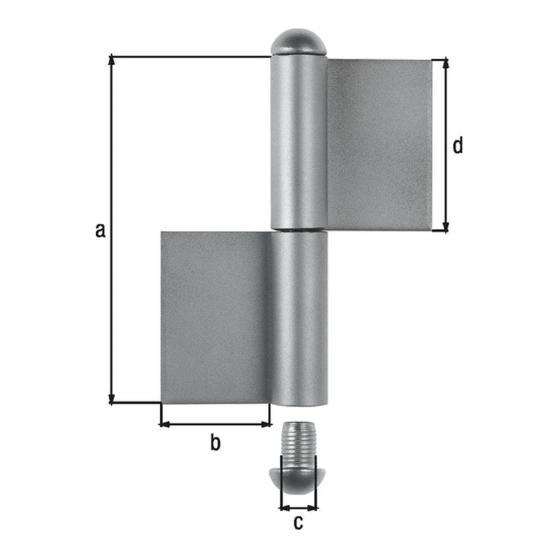 Konstruktionsband 2-teilig Typ KO4 100 mm Edelstahl – Durchmesser 9 mm, Bandbreite 30 mm