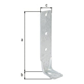 Konstruktiver Winkelverbinder Langloch 285 x 85 x 65 mm feuerverzinkt – 4 mm Stahl