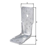 Konstruktiver Winkelverbinder Rundloch 135 x 85 x 65 mm feuerverzinkt – 4 mm Stahl