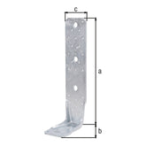 Konstruktiver Winkelverbinder Rundloch 285 x 85 x 65 mm feuerverzinkt – 4 mm Stahl