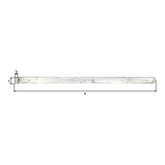Ladenband gerade 1000 mm feuerverzinkt – Rolle Ø 16 mm, abgerundet, ohne Kloben