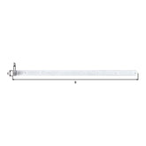 Ladenband gerade 1382 mm feuerverzinkt – Rolle Ø 20 mm, abgerundet, ohne Kloben