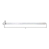 Ladenband gerade 1382 mm verzinkt – Rolle Ø 20 mm, abgerundet, ohne Kloben