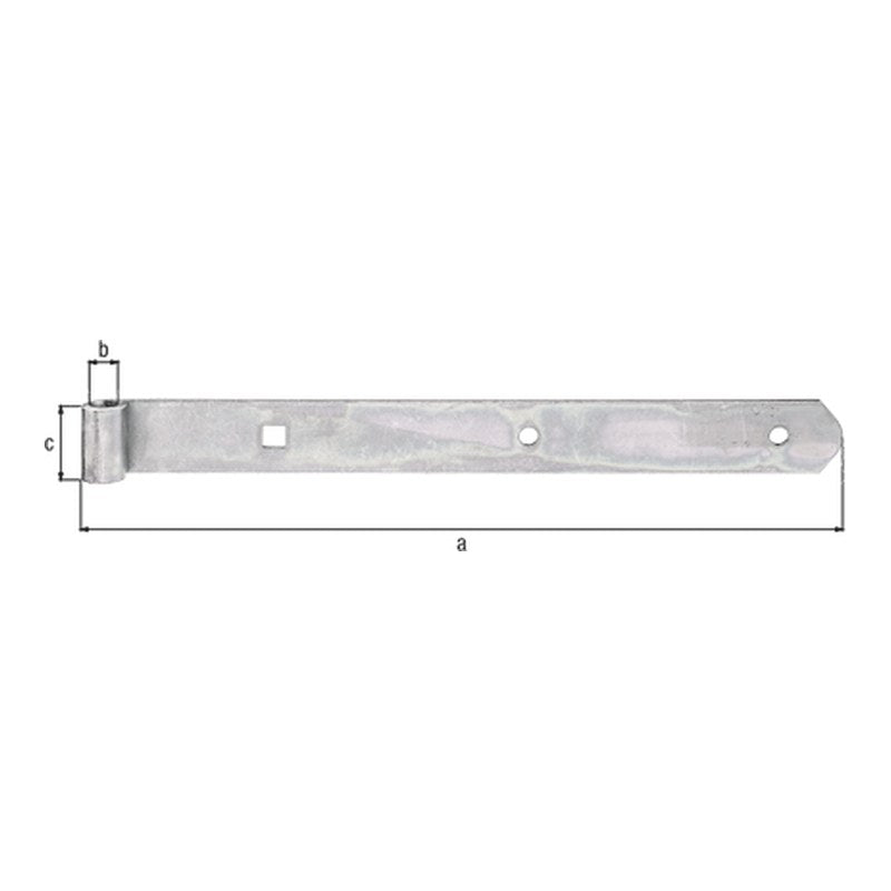 Ladenband gerade 300 mm verzinkt – Rolle Ø 10 mm, abgerundet, ohne Kloben