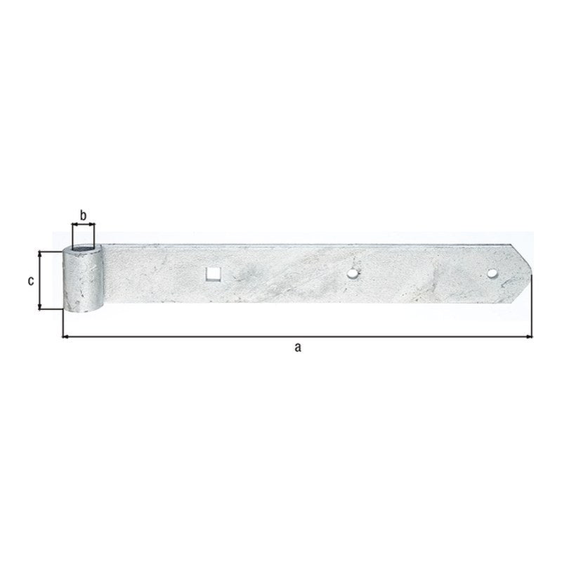 Ladenband gerade 300 mm feuerverzinkt – Rolle Ø 13 mm, abgerundet, ohne Kloben