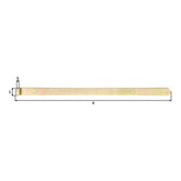 Ladenband gerade 400 mm feuerverzinkt – Rolle Ø 16 mm, abgerundet, ohne Kloben