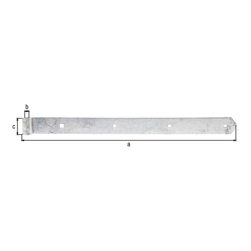 Ladenband gerade 500 mm feuerverzinkt – Rolle Ø 13 mm, abgerundet, ohne Kloben