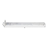 Ladenband gerade 500 mm feuerverzinkt – Rolle Ø 13 mm, abgerundet, ohne Kloben