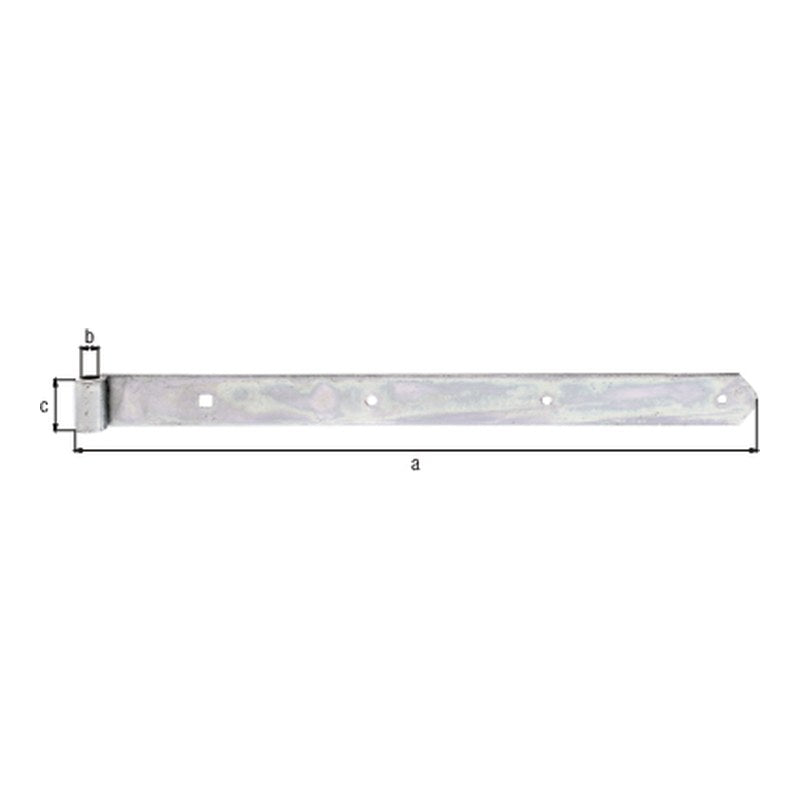 Ladenband gerade 500 mm verzinkt – Rolle Ø 13 mm, abgerundet, ohne Kloben