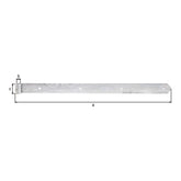 Ladenband gerade 600 mm feuerverzinkt – Rolle Ø 13 mm, abgerundet, ohne Kloben