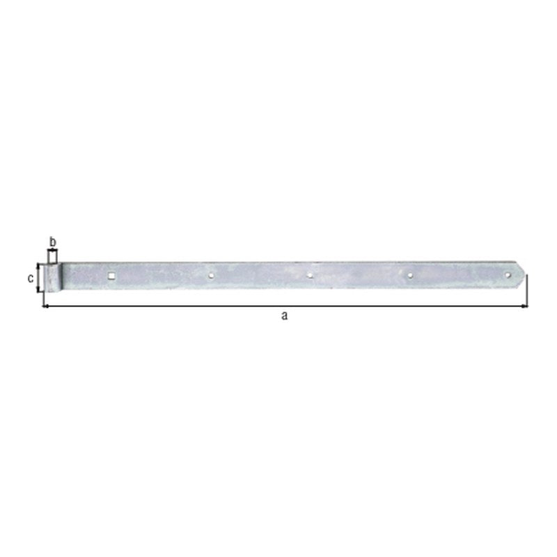 Ladenband gerade 700 mm verzinkt – Rolle Ø 13 mm, abgerundet, ohne Kloben