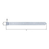 Ladenband gerade 782 mm verzinkt – Rolle Ø 20 mm, abgerundet, ohne Kloben