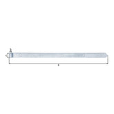 Ladenband gerade 800 mm verzinkt – Rolle Ø 13 mm, abgerundet, ohne Kloben