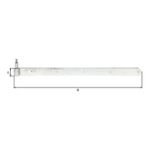 Ladenband gerade 982 mm feuerverzinkt – Rolle Ø 20 mm, abgerundet, ohne Kloben