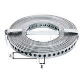 Lochband 12 mm x 10 m sendzimirverzinkt – Lochung Ø 5 mm, Lochabstand 8 mm