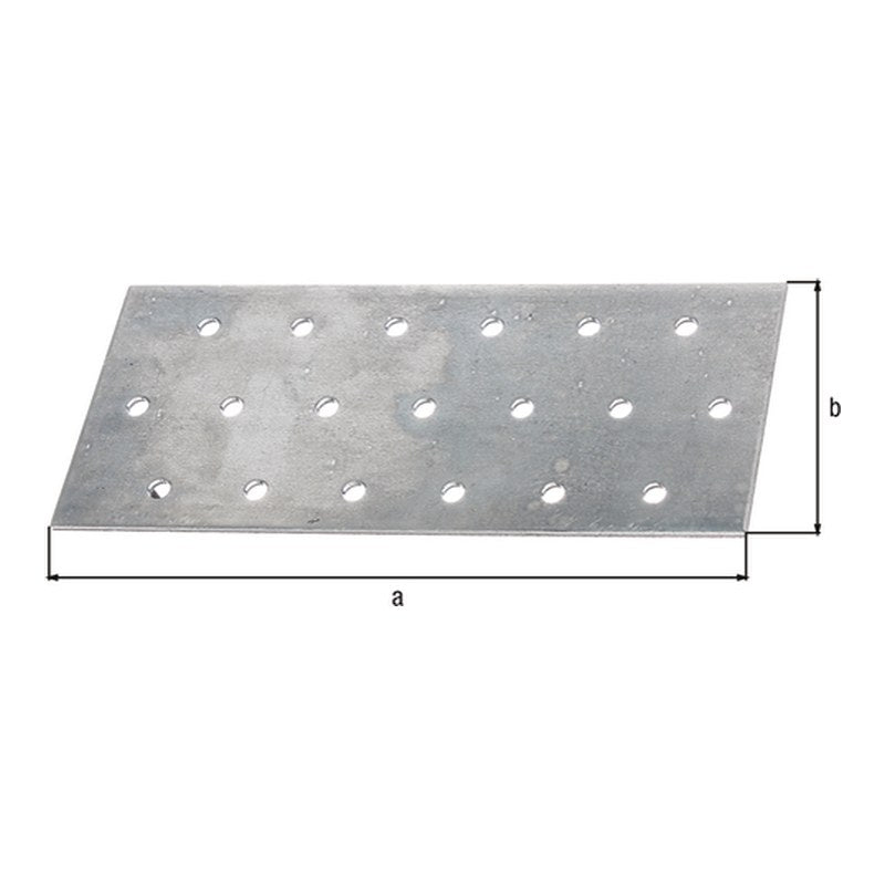 Lochplatte 140 x 60 mm sendzimirverzinkt – Stärke 2,0 mm, CE nach EN 14545