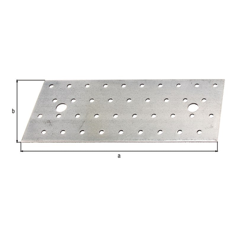 Lochplatte 200 x 80 mm sendzimirverzinkt – Stärke 2,0 mm, CE nach EN 14545