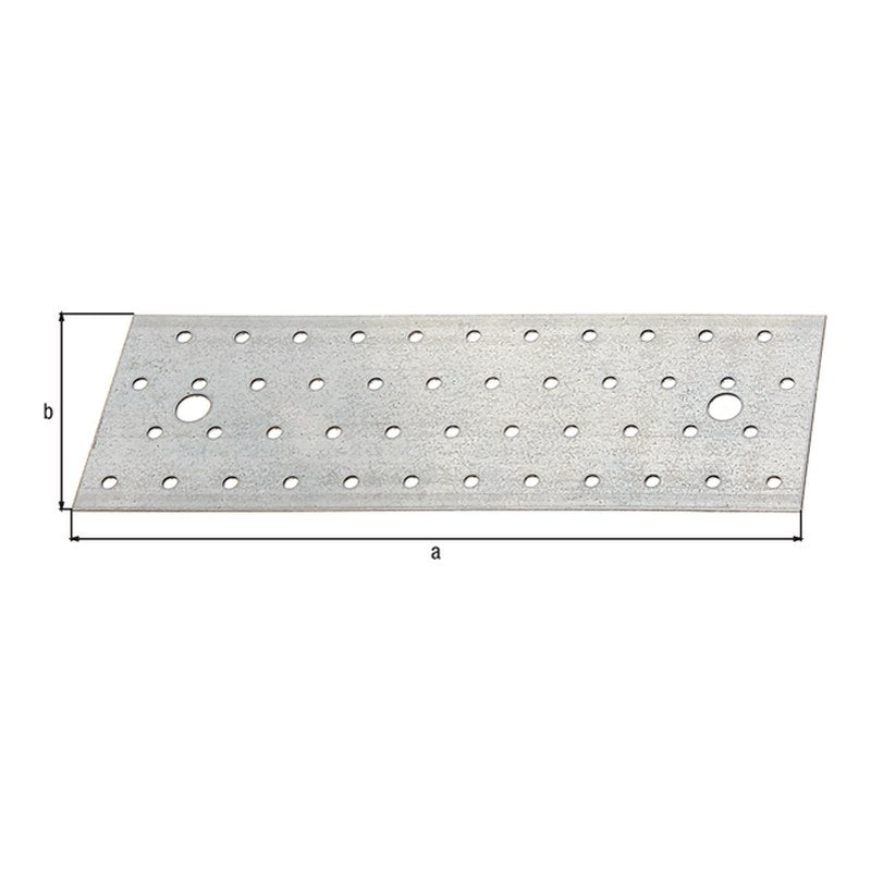 Lochplatte 240 x 80 mm sendzimirverzinkt – Stärke 2,0 mm, CE nach EN 14545